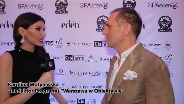 Krzysztof Gojdz na 8 edycji konkursu Rozdania Nagrod dla Najpiekniejszych SPA 