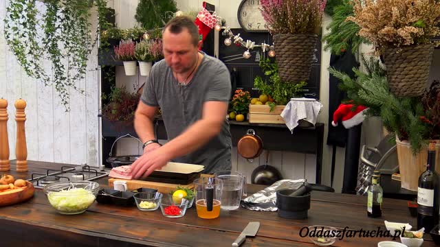 Boczek pieczony w piwie