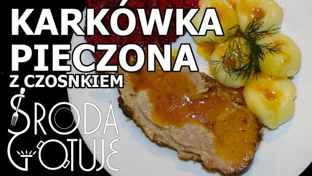 Karkówka pieczona z czosnkiem
